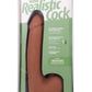 The Realistic Cock with Balls Ultraskyn Removable Vac-U-Lock Suction Cup - Caramel - 9in