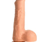 Thinz Uncut Dildo with Balls - Vanilla - 7in
