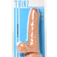 Thinz Uncut Dildo with Balls - Vanilla - 8in