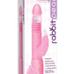 Remote Control Thrusting Rabbit Pearl Vibrator - Pink