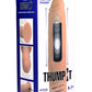 Thump It Rechargeable Silicone Thumping (Large) 8.7in Dildo with Remote Control - Vanilla - Large