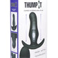 Thump-It Rechargeable Silicone Thumping Prostate Plug with Remote Control - Black
