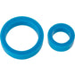 Titanmen Platimum Silicone Cock Rings - Blue - 2 Piece Kit