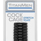 Titanmen Ribbed Stretch-To-Fit Cock Cage - Black