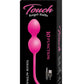 Touch Kegel Balls Silicone Rechargeable Vibrating Balls - Pink
