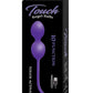 Touch Kegel Balls Silicone Rechargeable Vibrating Balls - Purple