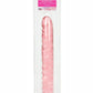Translucence Veined Double Dildo - Pink - 12in