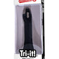 Tri It Silicone USB Rechargeable Clitoral Stimulation Vibrator Waterproof - Black