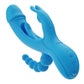 Trilux Kinky Finger Rechargeable Silicone Rabbit Vibrator with Anal Beads