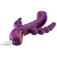 Trilux Kinky Finger Rechargeable Silicone Rabbit Vibrator with Anal Beads