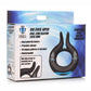 Trinity Men 10x Cock Viper Dual Stimulating Rechargeable Silicone Cock Ring - Black