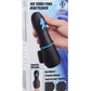 Trinity Men 10x Turbo Silicone Rechargeable Penis Head Pleaser - Black/Blue