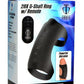 Trinity Men 7x G-Shaft Silicone Rechargeable Cock Ring with Remote Control - Black