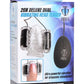 Trinity Men Twin Bullet Penis Head Teaser with Remote Control - Clear