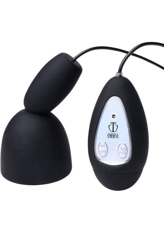 Trinity Vibes Deluxe Silicone Penis Head Teaser - Black