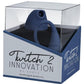 Twitch 2 Silicone Rechargeable Suction and Flapping Vibrator with Remote Control Egg - Blue
