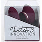 Twitch 3 Silicone Rechargeable Suction and Tongue Vibrator - Burgundy/Red