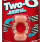 Two-O Double Pleasure Ring Silicone Cock Ring - Vanilla
