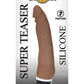 Ultra Classics Super Teaser Silicone Vibrating Dildo - Brown/Chocolate