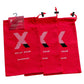 Ultra Soft Gear Bag 100% Cotton - Red - 8in X 13in - 3 Pack