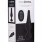 Under Control Rechargeable Silicone Vibrating Anal Plug with Remote Control - Black