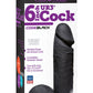 Vac-U-Lock Codeblack Ultraskyn Dildo - Black - 6in