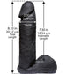 Vac-U-Lock Codeblack Ultraskyn Dildo