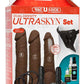 Vac-U-Lock Dual Density Ultraskyn - Black/Chocolate - Set