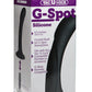 Vac-U-Lock G-Spot Silicone Dildo - Black - 6.5in