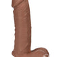 Vac-U-Lock Realistic Dildo - Brown/Caramel - 8in