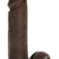 Vac-U-Lock Ultraskyn Dildo - Black - 8in
