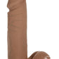 Vac-U-Lock Ultraskyn Dildo - Chocolate - 8in