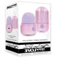 Vacation Vibes Tapping Rechargeable Silicone Discreet Vibrator - Black/Pink