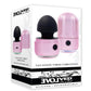 Vacation Vibes Vibrating Rechargeable Silicone Discreet Vibrator - Black/Pink