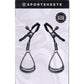 Velvet Noir Tuggable Nipple Clamps - Black