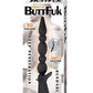 Vibrating Buttfuk Rechargeable Silicone Anal Wand - Black