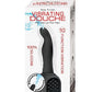 Vibrating Douche Rechargeable Silicone Anal Douche - Black