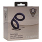 Viceroy Dual Ring Silicone Cock Ring - Blue