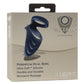 Viceroy Perineum Dual Ring Silicone Cock Ring - Blue
