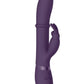 Vive Halo Rechargeable Silicone Ring Rabbit Vibrator - Purple