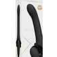 Vive Satu Rechargeable Silicone Pulse Wave and Vibrating Strapless Strap-On - Black