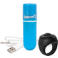 Vooom Wireless Remote Control Silicone USB Rechargeable Bullet Waterproof - Blue