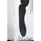 Wanderlust Rechargeable Silicone Powerful Dual Sided Wand Massager - Black