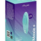 We-Vibe Moxie+ Wearable Rechargeable Silicone Panty Vibe Clitoral Stimulator with Remote - Aqua/Blue