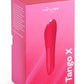 We-Vibe Tango X Rechargeable Clitoral Mini Bullet Vibrator - Cherry Red/Red