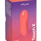 We-Vibe Touch X Rechargeable Silicone Clitoral Mini Vibrator - Crave - Coral