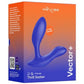 We-Vibe Vector+ Rechargeable Silicone Vibrating Prostate Massager with Remote Control - Blue/Royal Blue