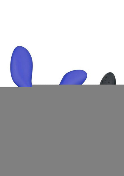 We-Vibe Vector+ Rechargeable Silicone Vibrating Prostate Massager with Remote Control - Blue/Royal Blue