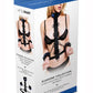 WhipSmart Adjustable Body Harness Restraint - Black/Blue - 3 Piece