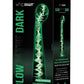 WhipSmart Bulbous Glass Dildo with Curved Base - Clear/Glow In The Dark - 6.5in